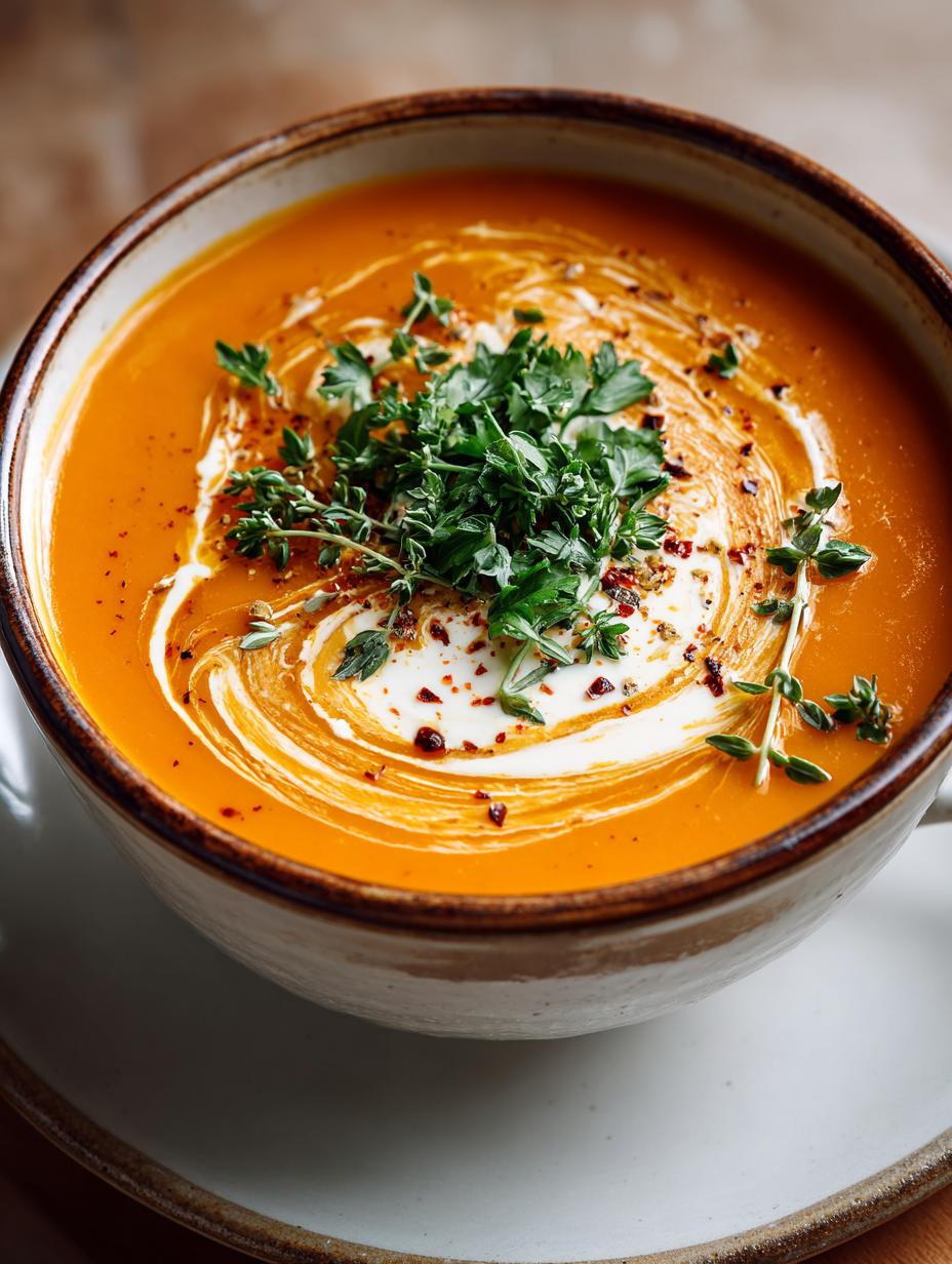 Delicious Creamy Carrot Parsnip Soup Recipe for Winter - Carrot Parsnip Soup - main visual representation