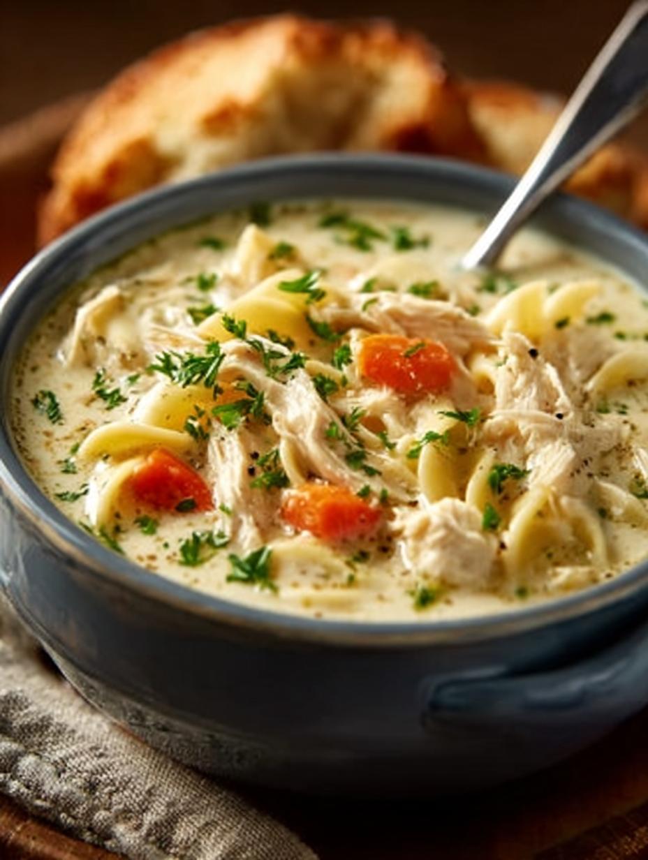 Creamy Chicken Noodle Soup: 5 Reasons to Love It - Creamy Chicken Noodle Soup - additional detail