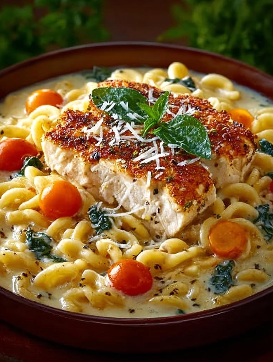 Creamy Chicken Parmesan Pasta