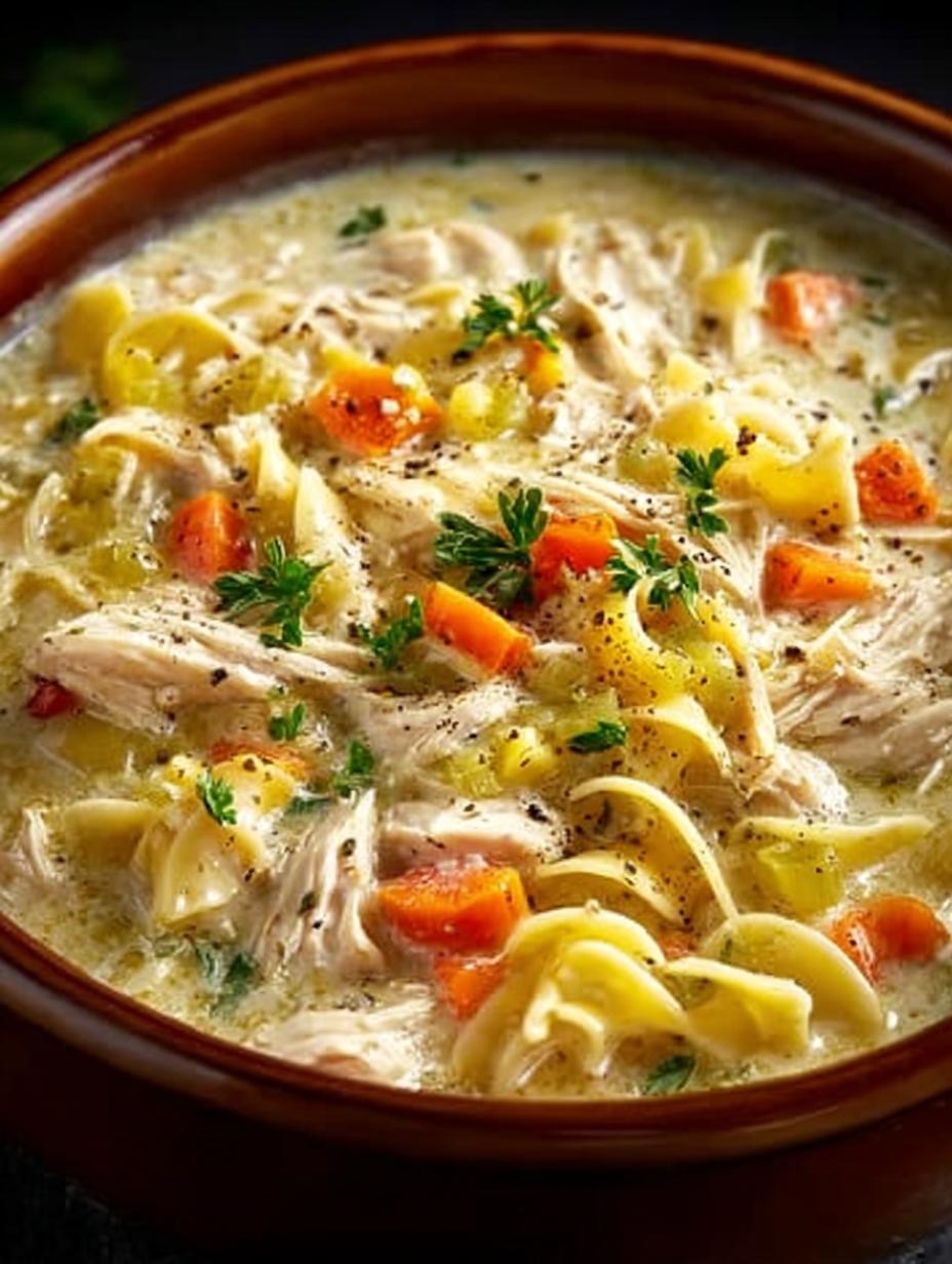 Crockpot Creamy Chicken Noodle: 7 Comforting Ingredients - Crockpot Creamy Chicken Noodle - additional detail
