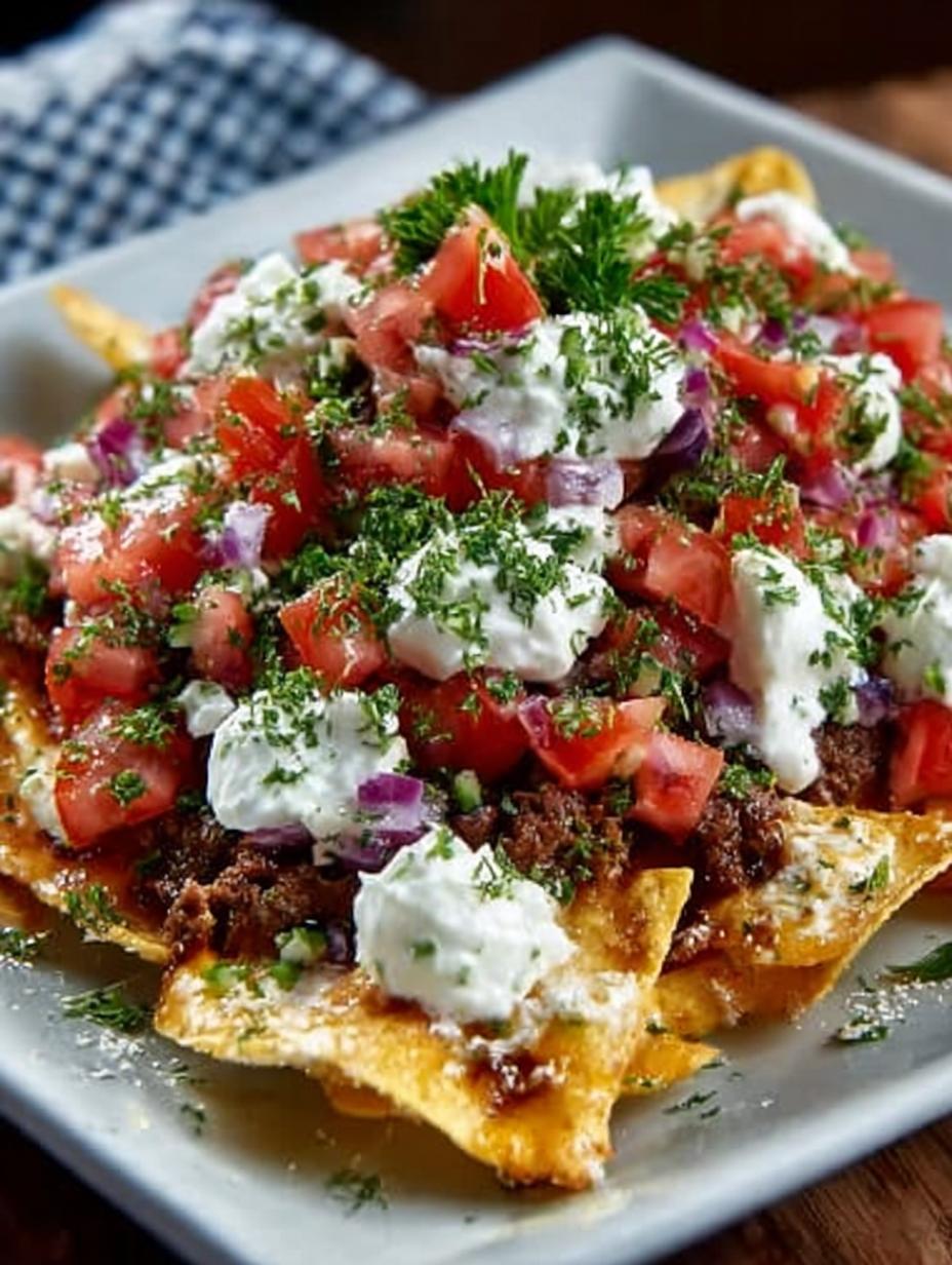 Greek Nachos Satisfy Your