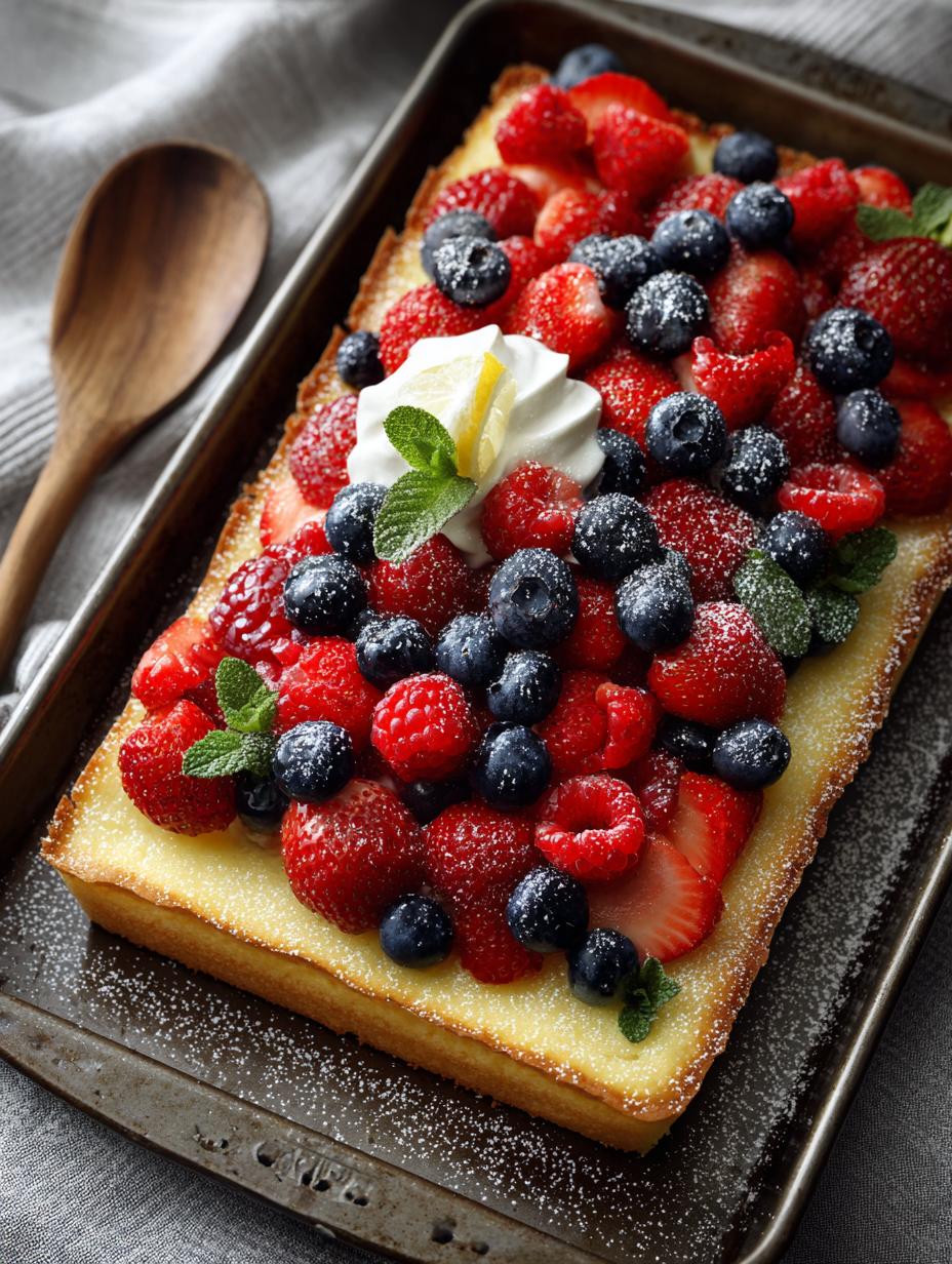 Delicious Lemon Berry Sheet Pan Trifle Recipe - Lemon Berry Sheet Pan - main visual representation