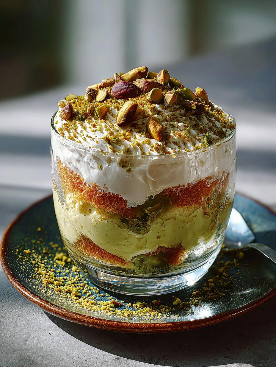 Delicious Pistachio Ekmek Kataifi Trifle Recipe - Pistachio Ekmek Kataifi Trifle - main visual representation